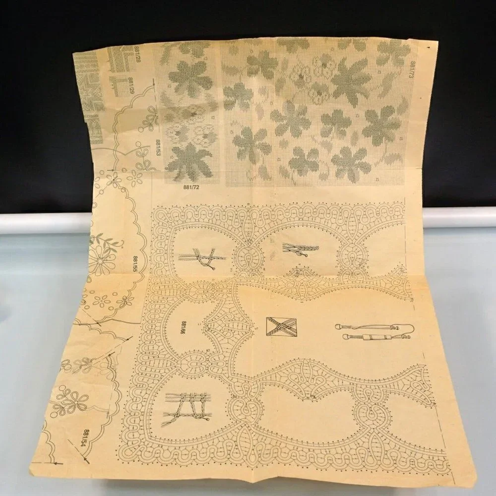 Cross Stitch Patterns Pattern Original And Enlarged Photocopies